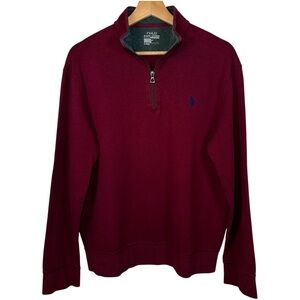 Polo Ralph Lauren Performance Quarter Zip Pullover Burgundy M